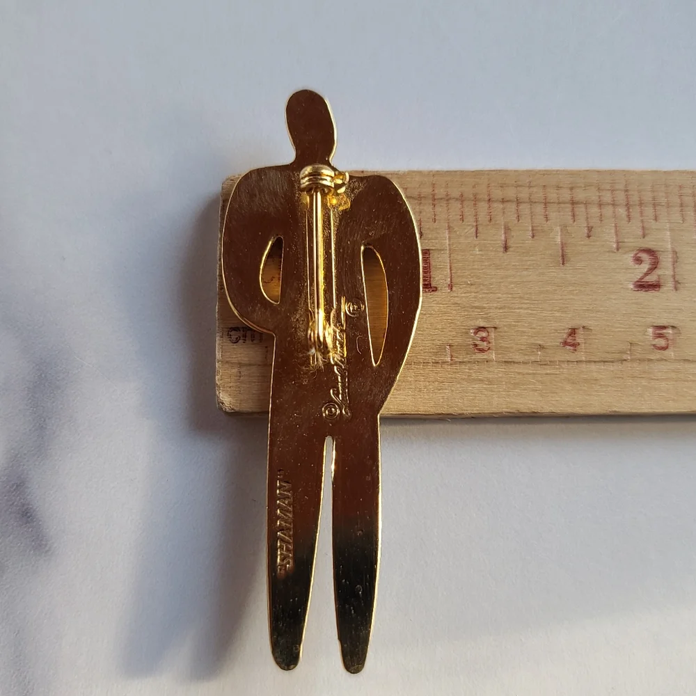Laurel Burch Shaman Brooch